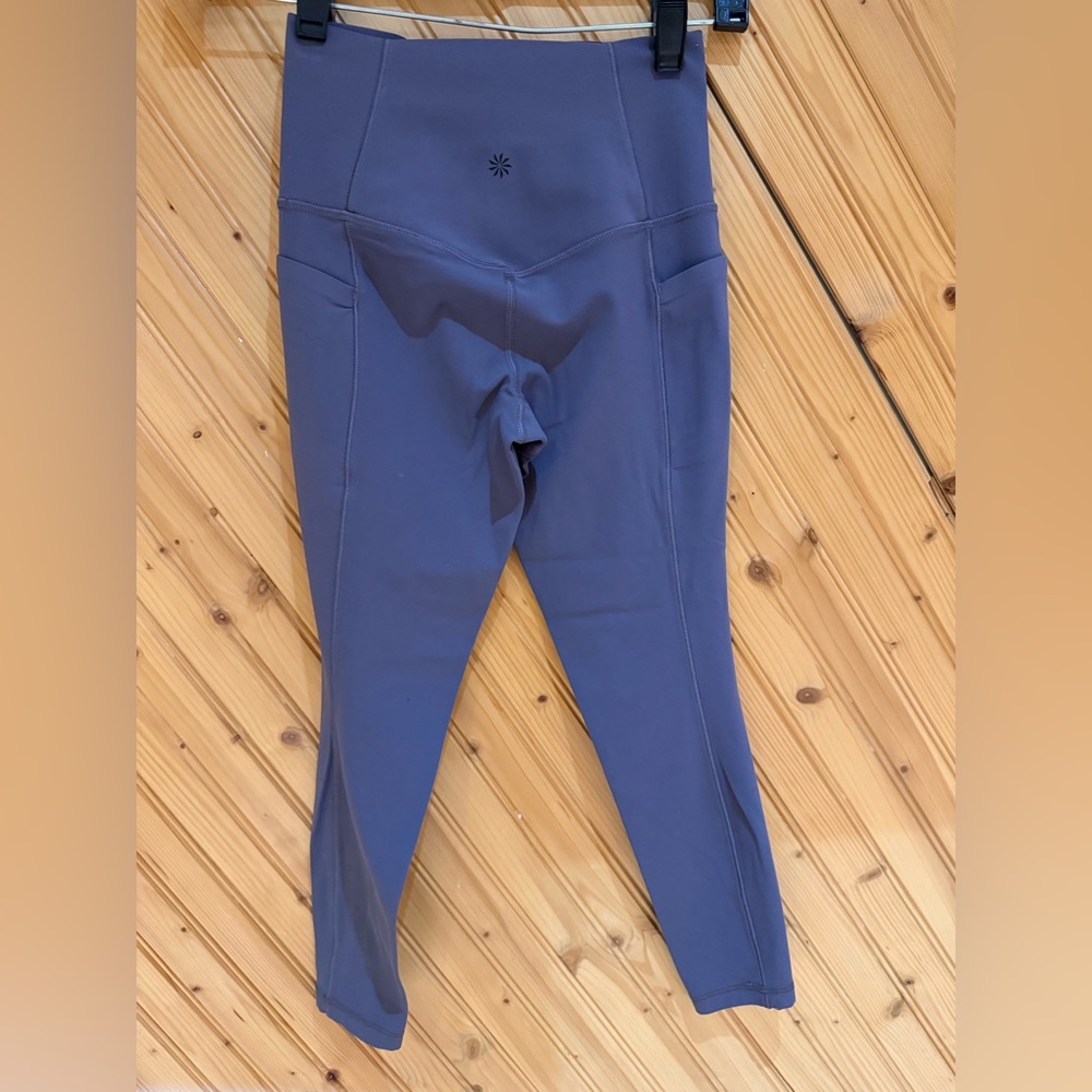 Athleta SALUTATION STASH 7/8 TIGHT Leggings with Pockets - Purple Size XXS - Picture 6 of 6